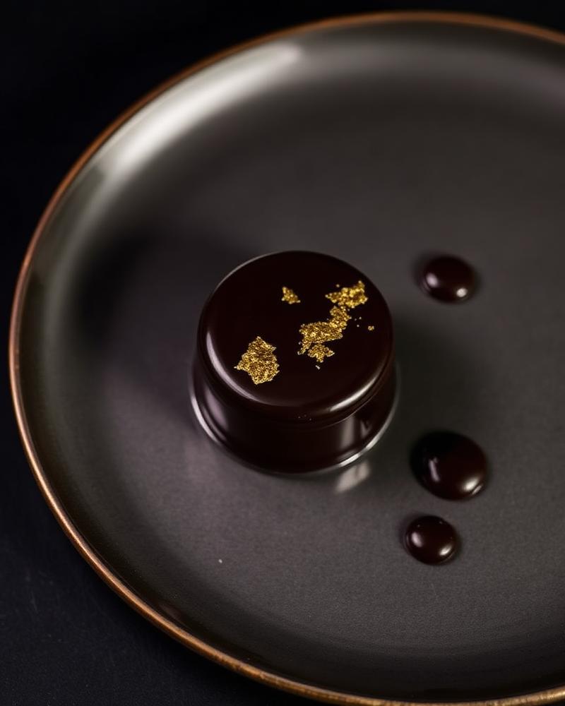 Esfera de chocolate y oro